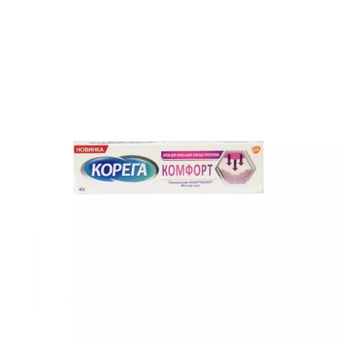 *Крем Corega для фиксации зубных протезов Комфорт 40г