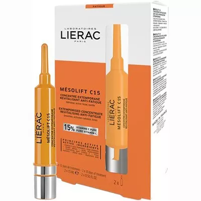 *Концентрат Lierac Мезолифт С15 против усталости 2*15 мл
