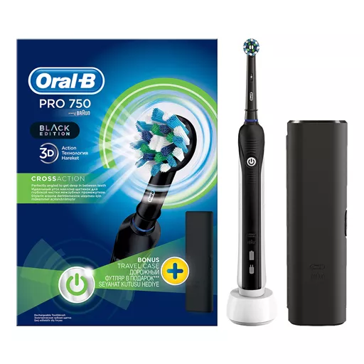 *Зубная щетка ORAL-B PRO-750 CrossAction электрическая D16.513.UX (тип 3756) + футляр