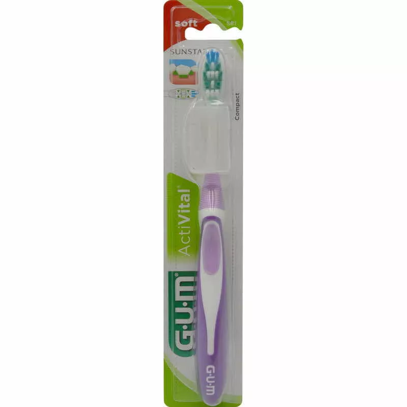 *Зубная щетка GUM ACTIVITAL компактная мягкая