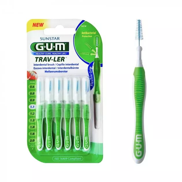 *Зубная щетка GUM TravLer межзубная 1,1 мм