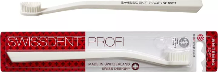 *Зубная щетка Swissdent Profi отбеливающая мягкая белая