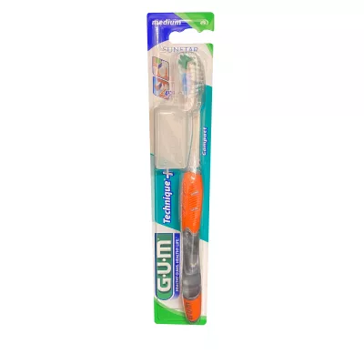 *Зубная щетка GUM Technique PLUS компактная средн-мякая