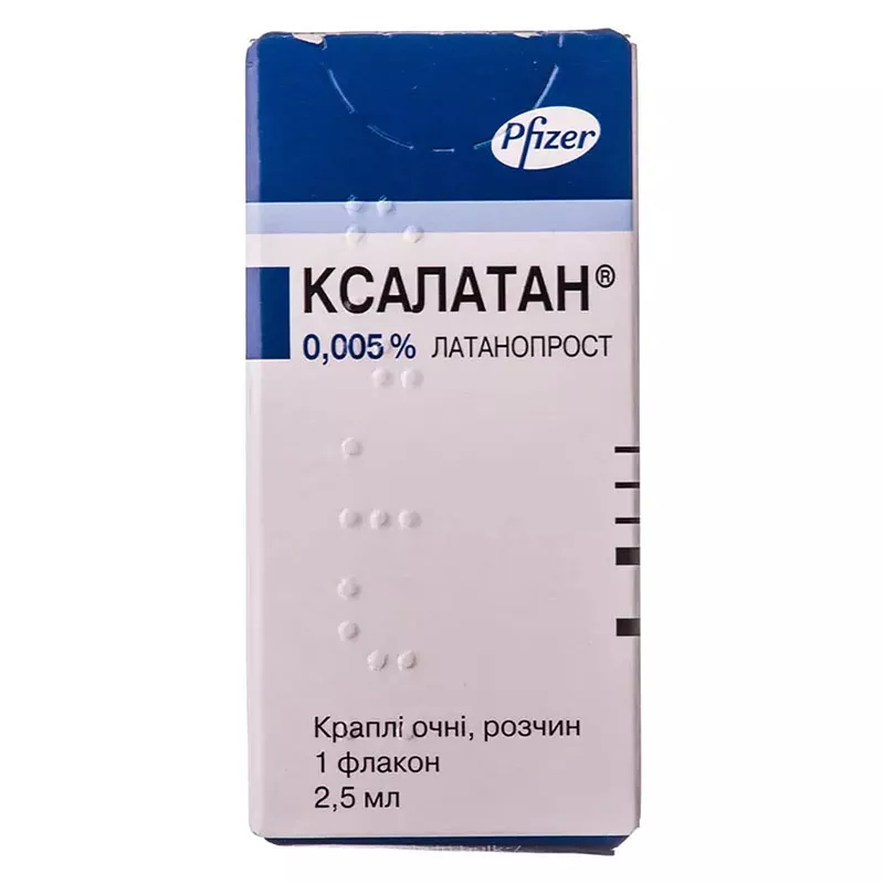 Ксалатан капли глазные 0.005% по 2.5 мл во флаконе 1 шт.
