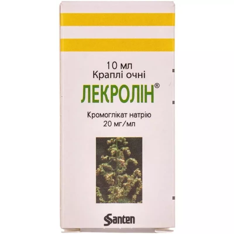 Лекролин капли глазные 20 мг/мл по 10 мл во флаконе 1 шт.