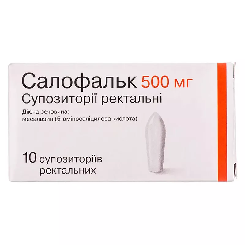 Салофальк свечи по 500 мг 10 шт. (5х2)