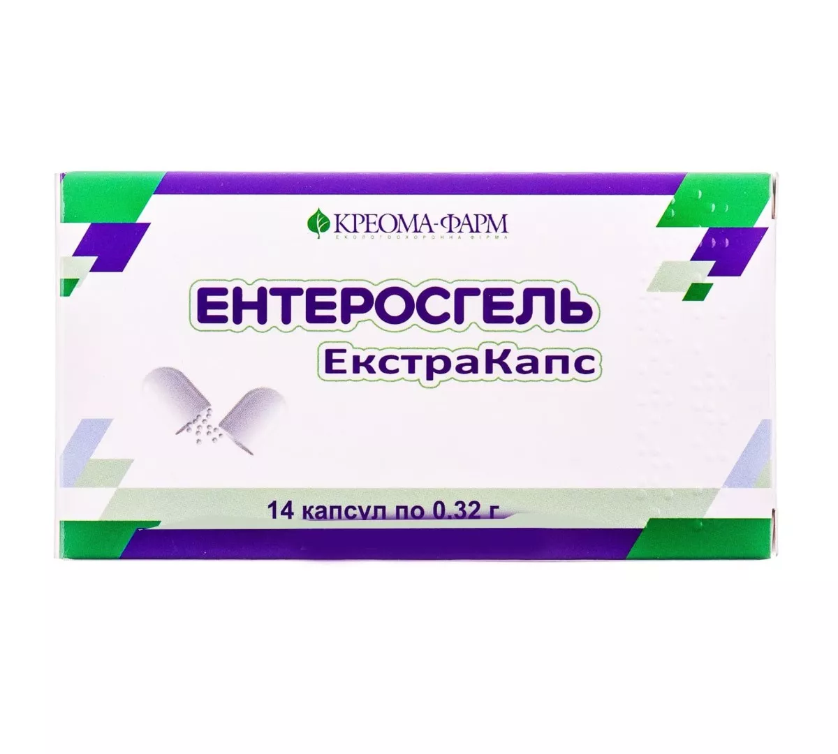 Энтеросгель экстракапс капсулы по 0.32 г 14 шт. (7х2)
