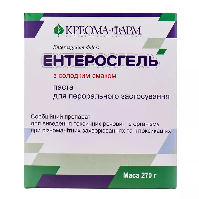 Энтеросгель паста со сладким вкусом 69.9 г/100 г по 270 г в контейнере
