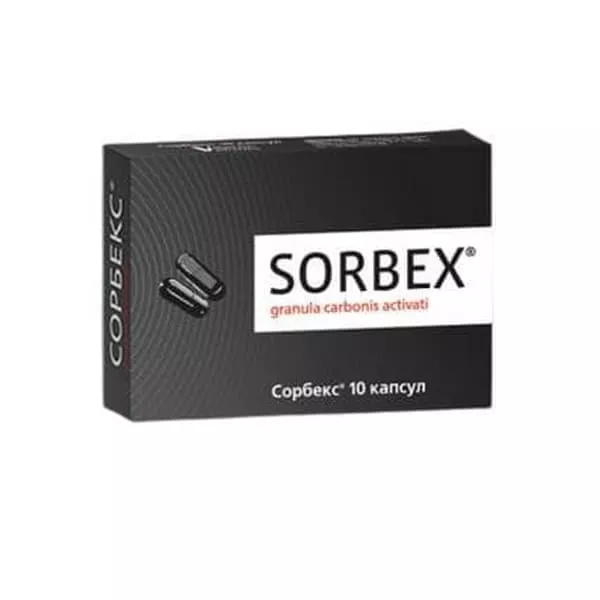 Сорбекс капсулы по 0.25 г 10 шт.