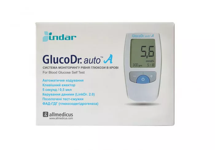 *Система мониторинга уровня глюкозы в крови Glluco Dr.Auto A AGM4000