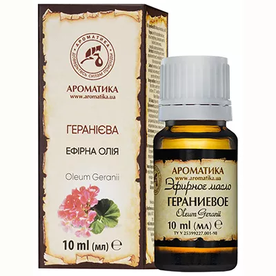 Масло Ароматика эфирное гераниевое 10 мл