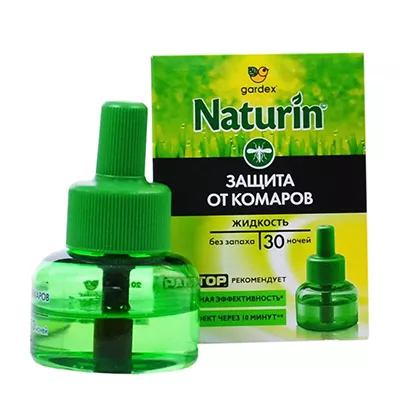 *Жидкость GARDEX Naturin от комаров без запаха для фумигатора
