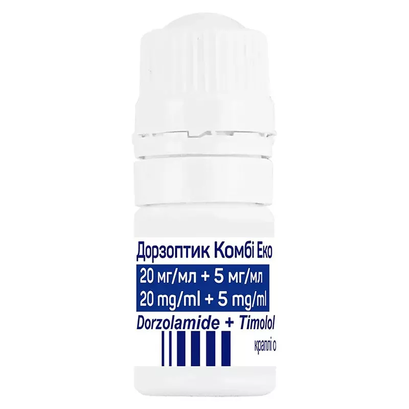 Дорзоптик Комби Эко капли глазные 20 мг/мл + 5 мг/мл по 5 мл во флаконе 1 шт.