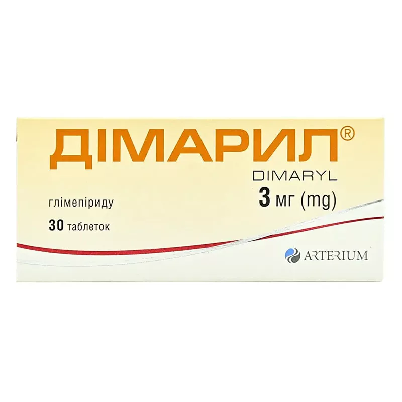 Димарил табл. 3мг №30