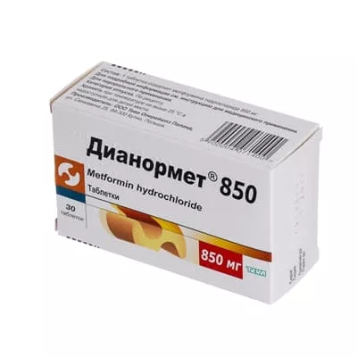 Дианормет таблетки по 850 мг 30 шт.