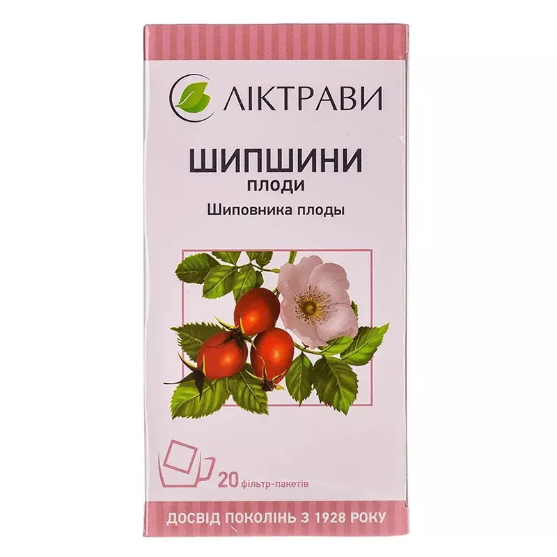 Шиповника плоды по 3 г в фильтр-пакетиках 20 шт. - Лектравы