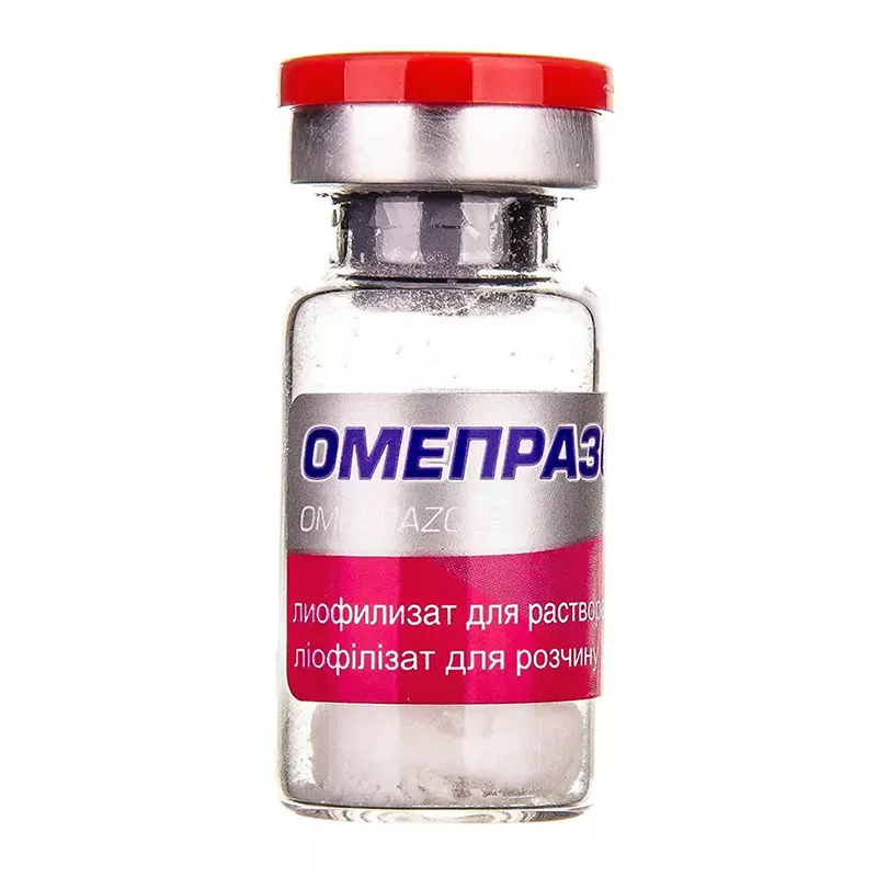 Омепразол порошок по 40 мг во флаконе 1 шт. - Фармекс