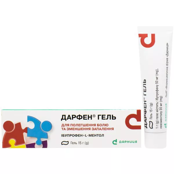 Дарфен-Дарница гель по 15 г в тубах