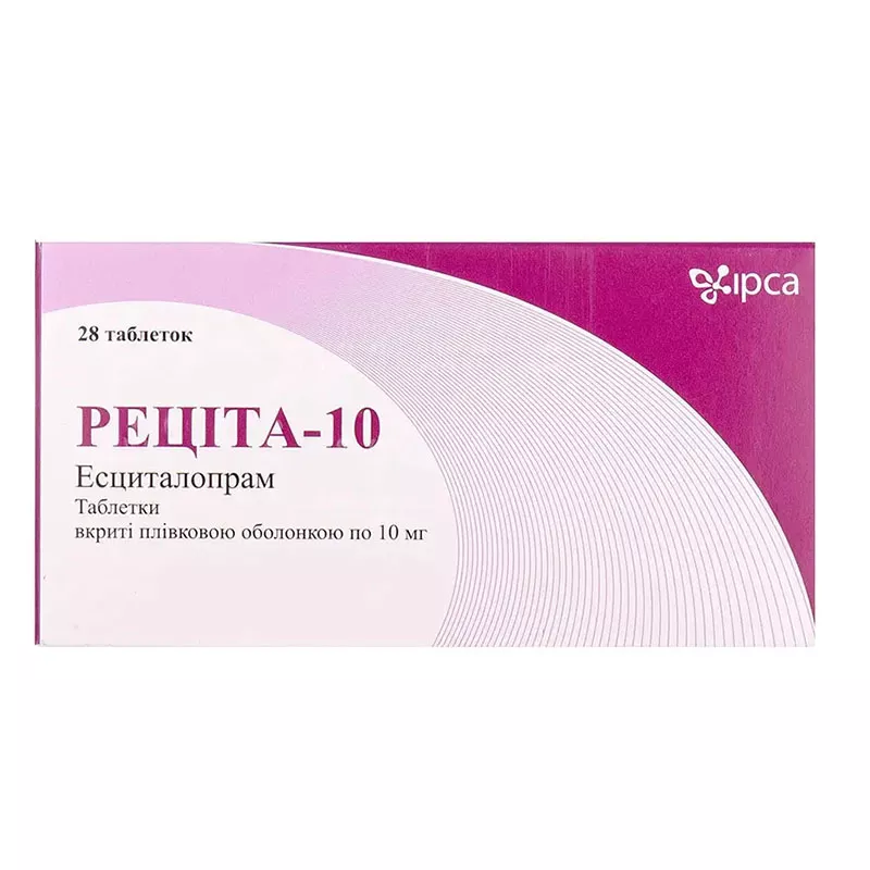 Рецита-10 таблетки по 10 мг 28 шт. (14х2)