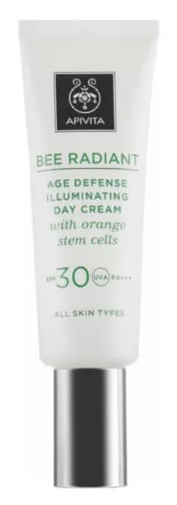 *Крем Apivita Би Рейдиент для сияния и защиты кожи от старения SPF 30 со стволовыми клетками 40 мл