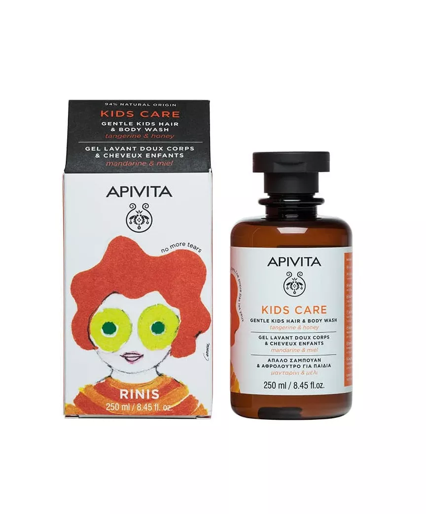 *Средство Apivita KIDS CARE Детское для мытья волос и тела 250 мл