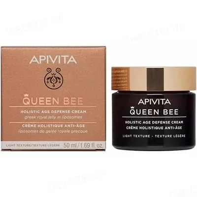 *Крем Apivita QUEEN BEE Легкой текстуры для комплексной защиты от старения 50 мл
