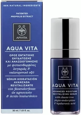 *Сыворотка Apivita AQUA VITA для интенсив. увлажн. кожи с авраам. дерева и гиалурон. кислотой 30 мл