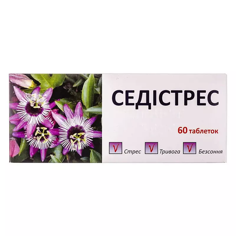 Седистресс таблетки 60 шт. (10х6)