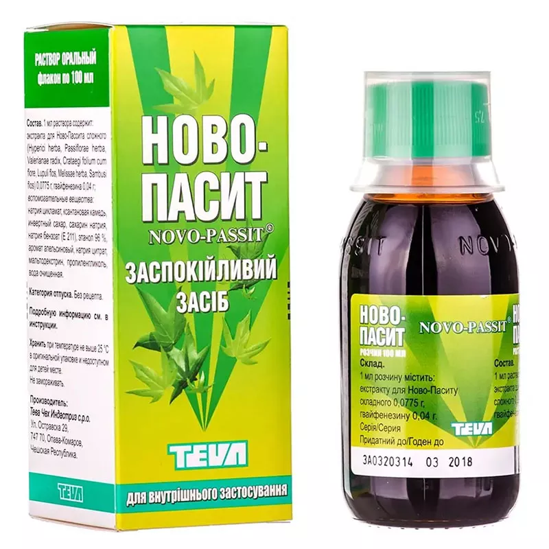 Ново-пассит раствор по 100 мл во флаконе 1 шт.