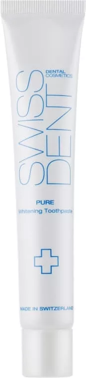 *Зубная паста Swissdent Pure отбеливающая антбактереальная с фруктовими энзимами 100 мл