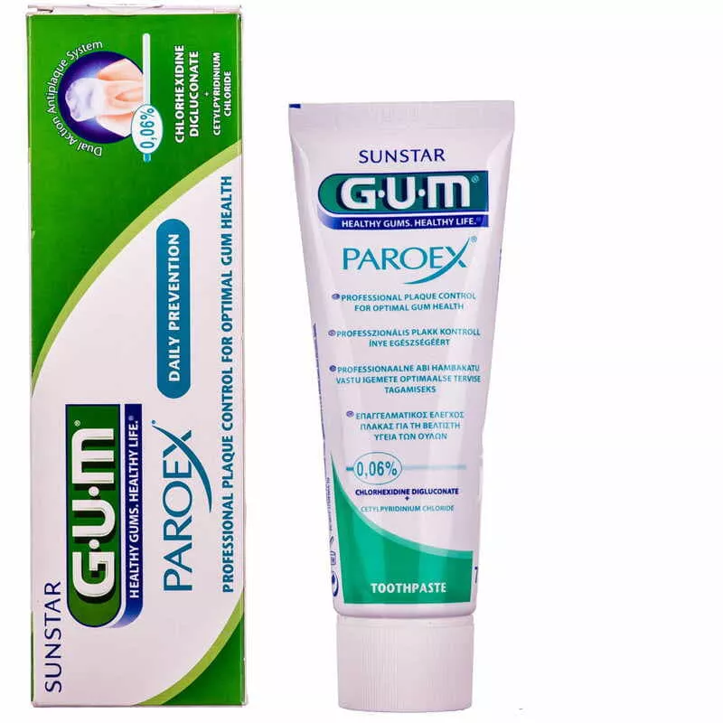 *Зубная паста GUM Paroex Toothpaste 0,06% комплексная защита+CPC от пародонтита 75 мл
