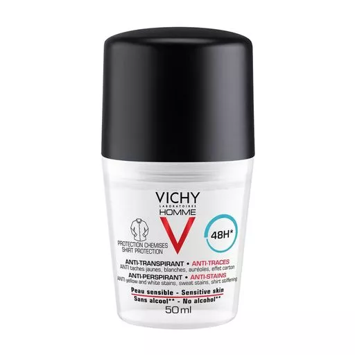 Дезодорант-антиперспират Vichy Ом шариковый 48 час. от белых/желтых пятен д/мужчин 50 мл
