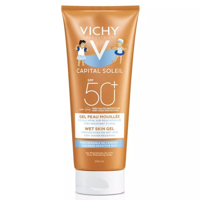 *Гель Vichy Капиталь Солей Солнцезащ водостойкий для детей SPF50+ 200мл