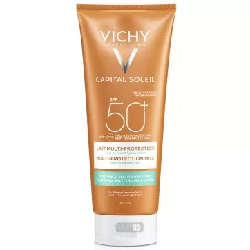 *Молочко Vichy Капиталь Солей солнцезащ водост с гиалур кислотой и технол. Мульти-защита SPF50+200мл