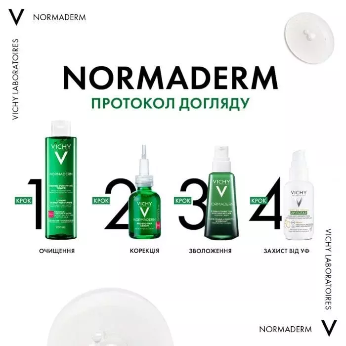 Тоник Vichy Нормадерм для лица очищающий 200 мл