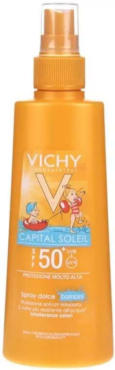 *Спрей Vichy Капиталь солей SPF50+ солнцезащитный  для тела 200мл