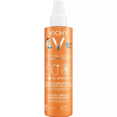 *Спрей-флюид Vichy Капиталь Солей Солнцезащ водостойкий для детей SPF 50+ 200 мл