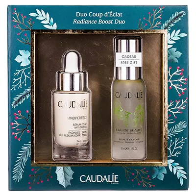 *Набор Caudalie2519 Vinoperfect RadianceBoost Duo (Эликс. д/лица 30мл+Сывор. д/кор. цвета лица 30мл)