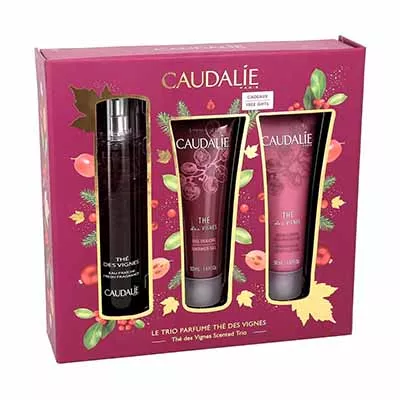 *Набор Caudalie2521 Thé des Vignes (Гель Ти де Винь+Крем д/тела+Вода туал. Тигрейп Винь по 50мл)