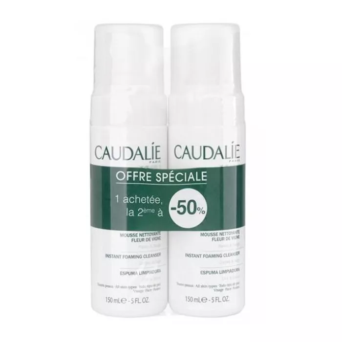 *Набор Caudalie Пенка для снятия макияжа 2 шт -50%