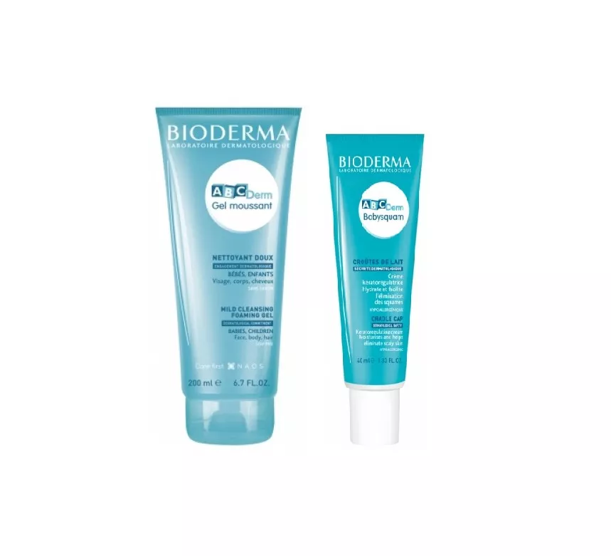 *Набор АВСDerm SET8804 (Крем Бeбисквам удаление молочных корочек 40мл + Гель-мусс 200 мл)
