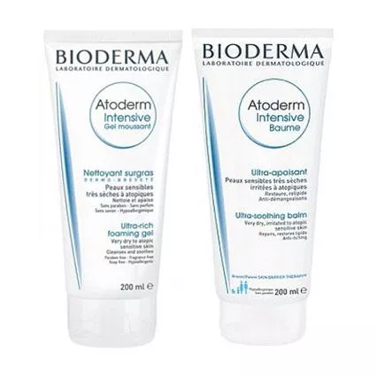 *Набор Bioderma Атодерм (Бальзам Интенсив 200мл + Гель Интенсив очищующий200 мл)
