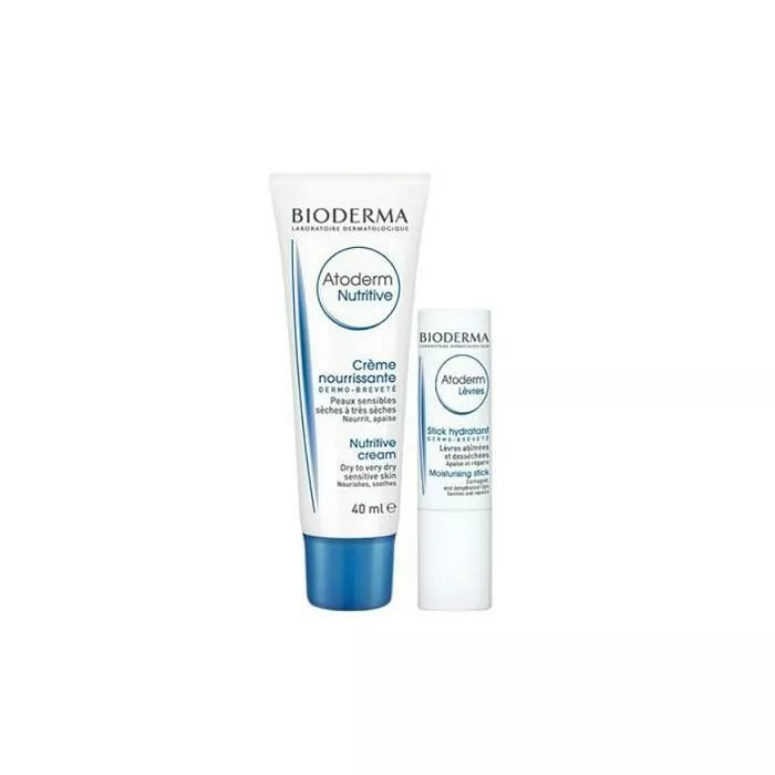 *Набор Bioderma Атодерм питательный бальзам для лица 40мл + Атодерм стик для губ 4г