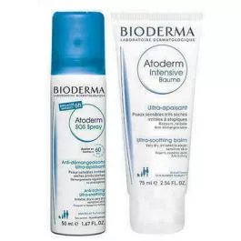 *Набор Bioderma Атодерм SOS спрей 50мл+Атодерм Интенсив бальзам 75мл