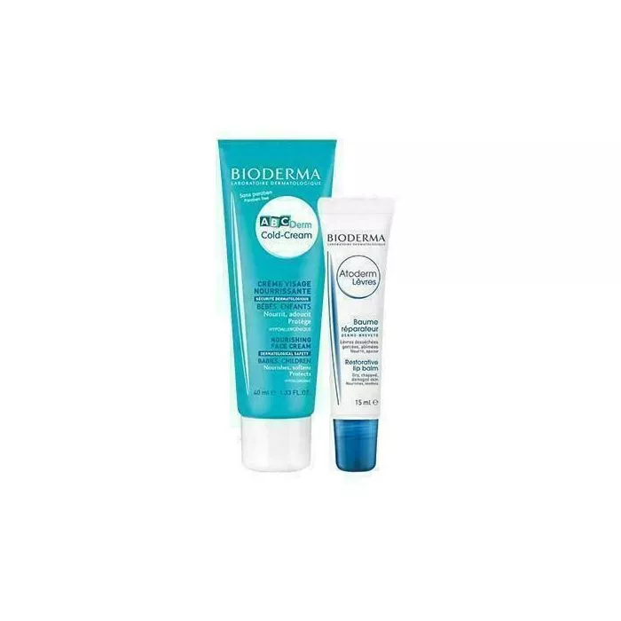 *Набор Bioderma АВСDerm Колд-крем для лица 40мл+Атодерм бальзам для губ 15мл
