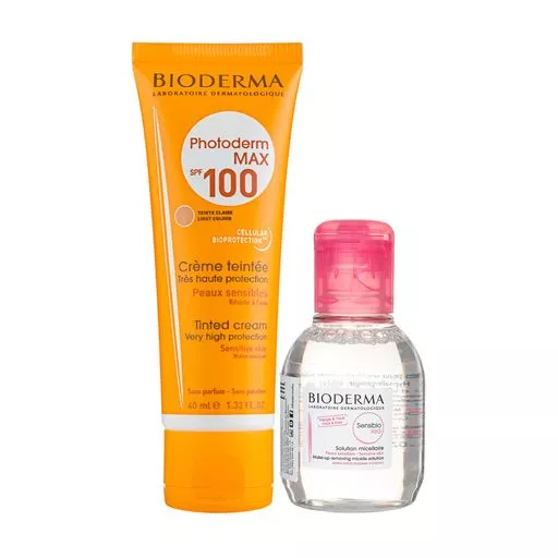 *Набор Bioderma 851 Фотодерм Max тональный крем 40мл + САНСИБІО Н2О 100мл