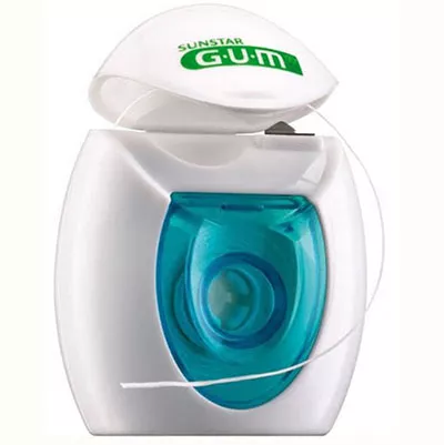 *Зубная нить GUM Original White Floss вощенная с фторидом 30 м