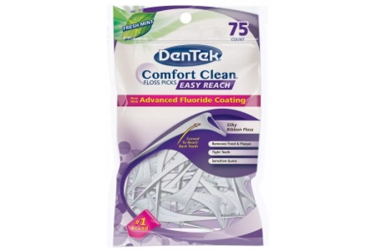 *Флосc-зубочистка DenTek Комфортное очищение 75шт.