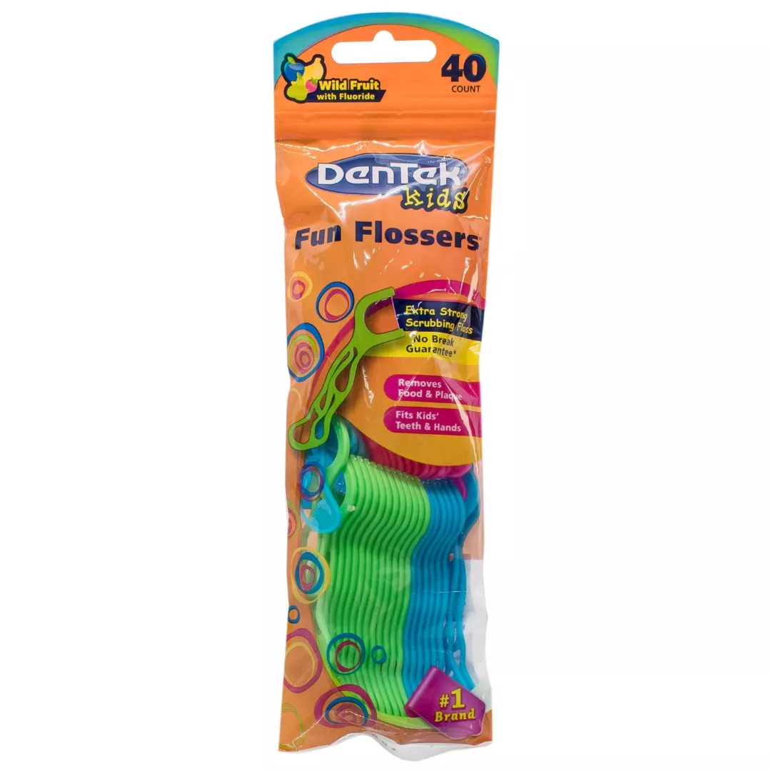 Флосс DenTek Fun Flossers Детский с держателями 40шт.