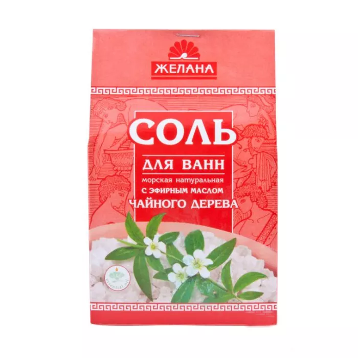 *Соль04 д/ванны Желанна с маслом Чайного дерева 500г